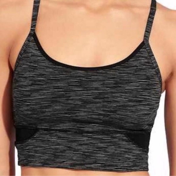 Athleta Barre Up Bralette Longline Sports Bra Small Black Pilates Yoga Gym‎ - Picture 6 of 7